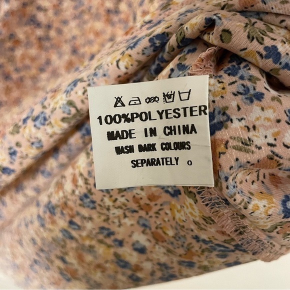 NEW Nemidor Size US 22 V-Neck Boho Swing Wrap Dress Pockets Coral Pink Floral - Picture 6 of 8